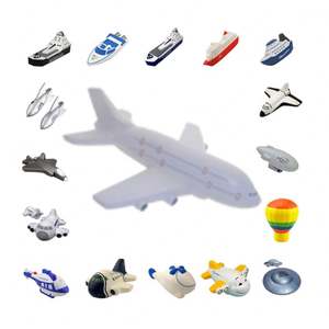 Pelota Antiestrés con Forma de Avión, Pelota Antiestrés de Espuma de PU con Impresión Colorida, Pelota Antiestrés con Forma de Avión, Gran Venta - Product Image 1