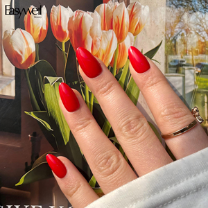 Easywell – <span class=keywords><strong>Faux</strong></span> ongles en acrylique rouge à presser, vente en gros, 30 pièces, courts, forme amande, <span class=keywords><strong>de</strong></span> haute qualité, ensemble <span class=keywords><strong>de</strong></span> <span class=keywords><strong>faux</strong></span> ongles <span class=keywords><strong>de</strong></span> luxe - Product Image 3