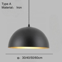 Lampe suspendue industrielle vintage moderne, e27, demi-cercle, cuivre, bronze, métal, grand dôme