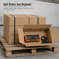 Imprimante d'étiquettes thermiques portable 8 pouces, imprimante d'étiquettes d'expédition 4x6, imprimante d'étiquettes de codes-barres pour la logistique d'entrepôt