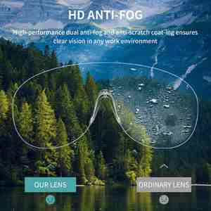 نظارات أمان <span class=keywords><strong>RX</strong></span> خالية من التشويه ، نظارات عمل مقاومة للصدمات مع نظارات أمان مريحة ورؤية واضحة - Product Image 3