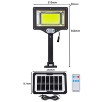 Norme UE personnalisée 100w variété d'options d'ampoules télécommande économie d'énergie Ip67 étanche LED lampadaire solaire