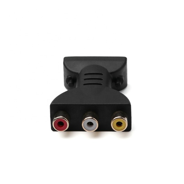 2022 1080P HDMI Male to 3RCA Female Composite Audio Av Video Gold Plated Converter hdmi to Rca Adapter