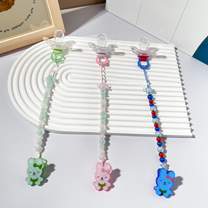 Vente en gros de tétines pour bébé en <span class=keywords><strong>caoutchouc</strong></span> attache-<span class=keywords><strong>tétine</strong></span> en silicone de qualité alimentaire perles chaîne en silicone - Product Image 6
