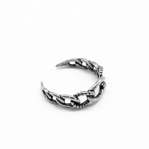 yunnique Retro Fashion Geometric Spike <b>Open</b> <b>Ring</b> Titanium Steel Men's Jewelry Gift - Product Image 2