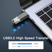 Adaptateur OTG mâle vers USB 3.0 femelle, convertisseur d'alimentation USB C vers A pour ordinateur portable et téléphone portable