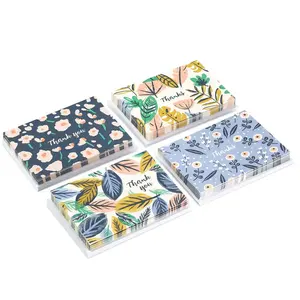 Hansun Custom Thank You Cards Flores pintadas 48 tarjetas con sobres para Baby Showers, despedidas de soltera, bodas Tarjetas de felicitación