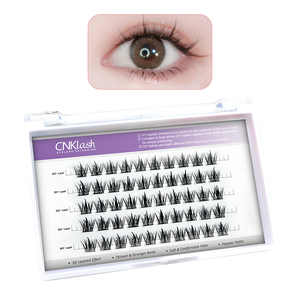 Racimo de pestañas postizas, extensiones de pestañas con efecto 3D segmentado, Diy en casa, novedad, venta al por mayor - Product Image 2