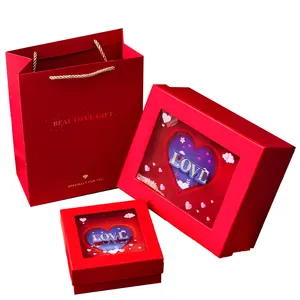 Cadeau de joyeux anniversaire avec boîtes de décoration boîtes d'emballage cadeau de luxe avec satin à l'intérieur de boîtes mystérieuses de technologie