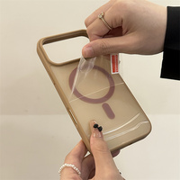 Funda Magnética Premium Mate con Acabado de Lujo en Contraste de Color para iPhone 17 Air 18 16 13 12 11 Pro Max 14 15 Plus