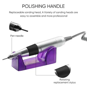 Top Verkoop Professionele Draagbare Pedicure Manicure Kit Nagel Polijstmachine Elektrische Nagel Boormachine