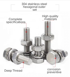 Tornillos hexagonales de acero inoxidable 304 de gran venta en China: combinaciones de tornillos, tuercas y planchas M4, M5, M6, M8, M10, M12 - Product Image 4