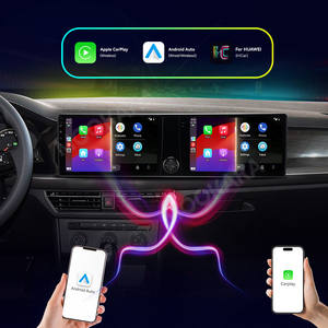 Pour <span class=keywords><strong>Volkswagen</strong></span> Lavida 2019-2023 lecteur multimédia double écran 10.1 pouces unité principale avec lecteur CD connexion USB caméra de recul GPS - Product Image 3