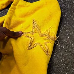 ชุดวอร์มผ้าฝ้ายแท้ 100% สำหรับฤดูหนาว แบบยูนิเซ็กซ์ ตกแต่งด้วยงานปักลาย апплика  งานปักลายพิมพ์  งานปะติด  ย้อมสีพื้น  ขอบดิบ  ประดับด้วยคริสตัล - Product Image 4