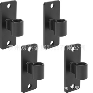 Bisagras de puerta negras para montaje en pared, 16 mm, hierro cincado, industriales, de alta resistencia, para puertas de madera y vallas. - Product Image 1