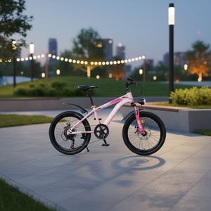 Vélo de montagne pour enfants de 20 pouces avec cadre en acier et alliage d'aluminium, pneus pour neige, fourche OEM <span class=keywords><strong>BMX</strong></span>, suspension, roues d'apprentissage pour enfants et adultes - Product Image 2