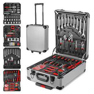Trolley Case Household <b>Tools</b> Suit Aluminum Case Wrench Pliers Sleeve Set - Product Image 5