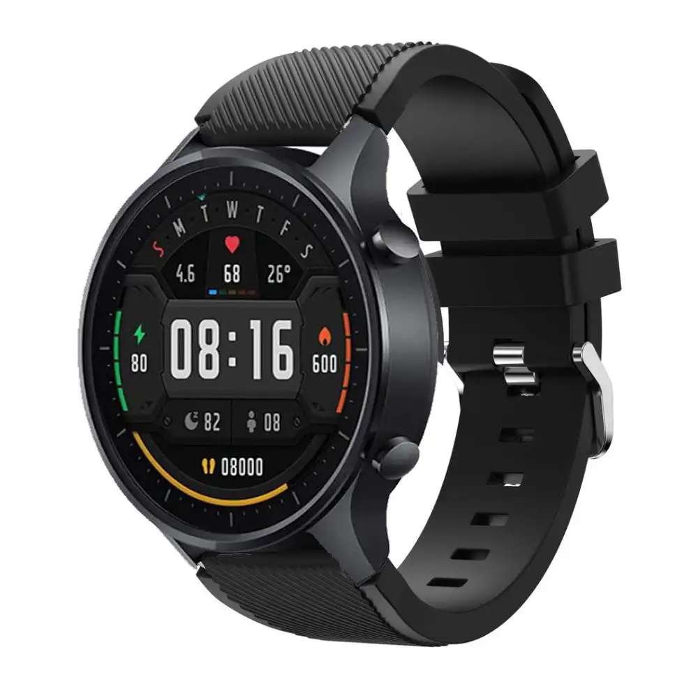 22mm 20mm strap for Galaxy Watch 3 46mm Gear S3 Frontier amazfit bip active2 bracelet silicone strap for smart watch gt