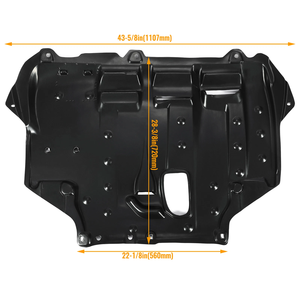 Cache de radiateur central pour <span class=keywords><strong>Ford</strong></span> <span class=keywords><strong>Focus</strong></span> 2014-2018, protection anti-éclaboussures - Product Image 4