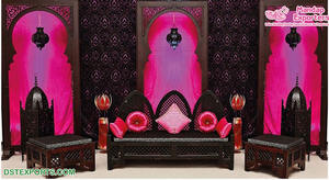 Sofá tallado de pavo real para escenario de boda, conjunto de sofá de diseño, de la mejor calidad, para novia, novio, pavo real - Product Image 3