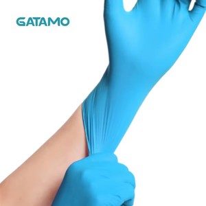 Gants en nitrile synthétique SS033 XS, gants en nitrile mélangés sans poudre, gants en <span class=keywords><strong>vinyle</strong></span> nitrile <span class=keywords><strong>bleu</strong></span> - Product Image 5