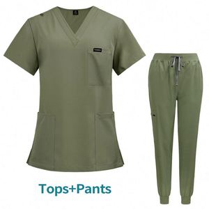 Uniformes Médicos Personalizados para Mujer, 94% Poliéster, 6% Elastano, Uniformes Médicos Unisex Elásticos, Conjuntos de Uniformes de Enfermería Cómodos para Hospital - Product Image 4