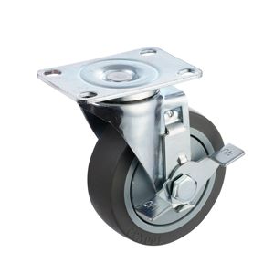 Hochwertige 32-mm-Lenk rollen TPR-Rad verriegelung 90-120kg Tragfähigkeit Kugellager für Industrie wagen Möbel-Direkt - Product Image 2