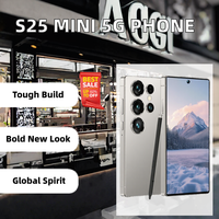 Smartphone S25 Mini 5G Android 14 Deca Core OLED 108MP Double SIM Écran HD Téléphone Mobile