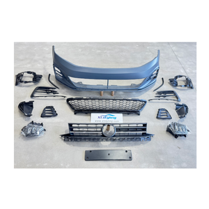 XLstyling accessori di conversione auto di alta qualità griglia centrale paraurti anteriore per <span class=keywords><strong>Volkswagen</strong></span> <span class=keywords><strong>Caddy</strong></span> MK4 to Gti Look Body Kit - Product Image 1