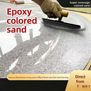 Pintura Epóxica Autonivelante para Pisos de Arena de Color Wufushan, Fácil de Aplicar, Pintura Epóxica para Pisos de Arena de Color con Efecto Mármol - Product Image 1
