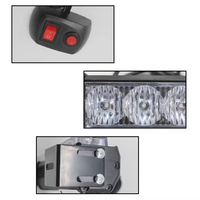 4 * 6SMD Farbe Innen LED-Blitzlicht Dual Notfall Fahrzeug Warnleuchte zweifarbige Auto Innen warnleuchte