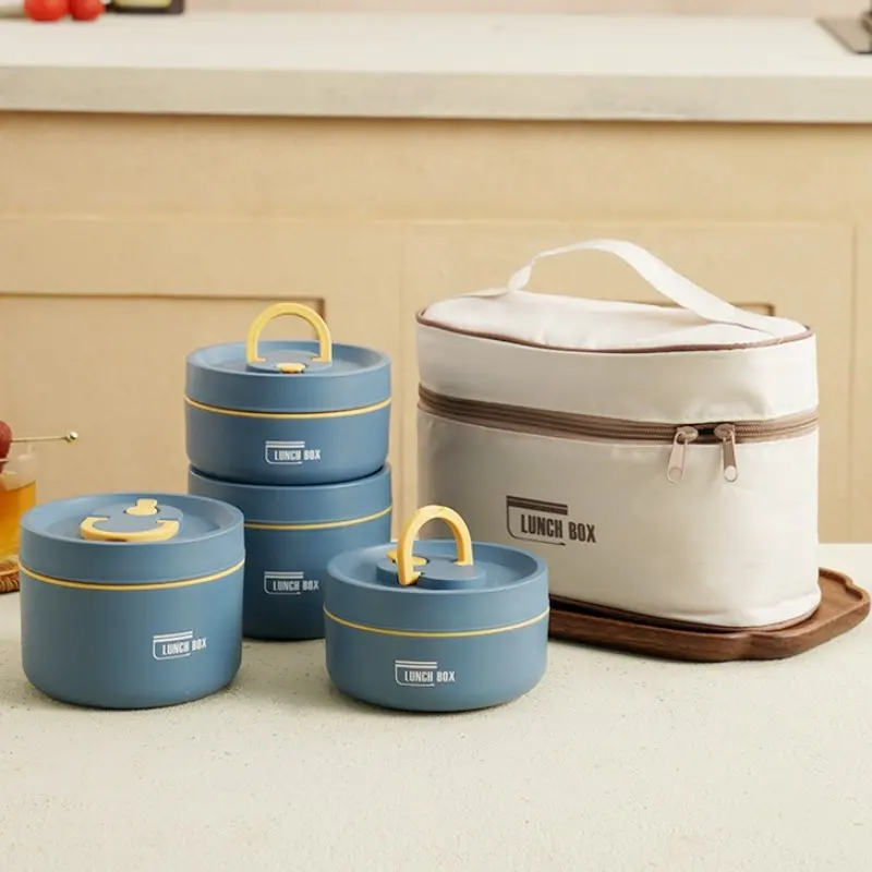Neues Produkt Edelstahl Thermal School Kids Adult Food Bento Lunchbox mit Lunchbox Bag