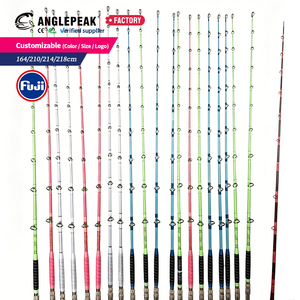 Canne à pêche en <span class=keywords><strong>mer</strong></span> OEM/ODM Saltwater Game 1 <span class=keywords><strong>Section</strong></span> 5'5'' 7' Deep Drop Ocean Jigging Rod FUJI Gold Guides pour thon et marlin - Product Image 6