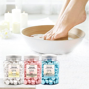 Boules effervescentes de bain de pieds pour diabétiques, faites à la main, de luxe, 100% naturelles, soin des pieds, spa nerveux, anti-gonflement, rehydratation des pieds, 1000g - Product Image 6