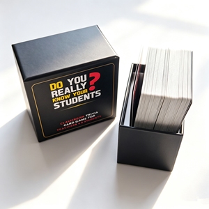 Las Mejores Tarjetas de Juego Personalizadas Nuevas de 2027, Impresión en Papel Negro, Tarjetas de Afirmación Portátiles, Tarjetas de Juego Cuadradas Personalizadas - Product Image 6