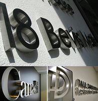 Lettres personnalisées en acier inoxydable brossé or/argent non lumineuses pour la publicité et la décoration, couleurs et logos personnalisables