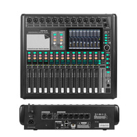Console de mixage audio numérique professionnelle 20 canaux avec faders motorisés, écran tactile, contrôle WiFi, effets DSP pour système de studio en direct