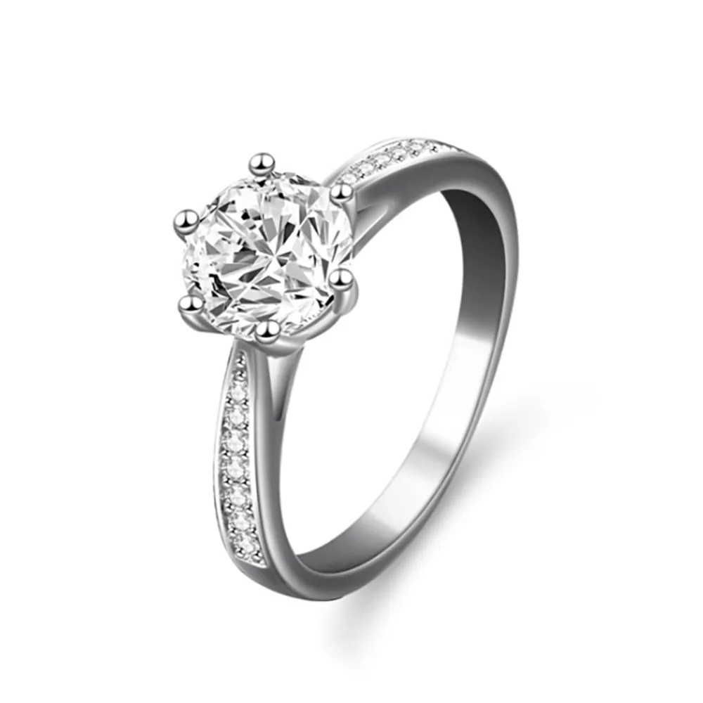 Custom Fijne Sieraden Persoonlijke D Kleur Vvs1 Diamant Moissanite Ringen Solitaire Ringen 925 Sterling Zilver Groothandelsprijzen Ringen