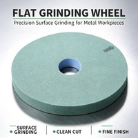 Meule abrasive en carbure de silicium vert à liant céramique, haute affûtation, grain 46/60/80 pour métaux non ferreux/ferreux, vente en gros usine