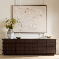 Commode de rangement en bois Sageliving de grande taille avec 4 tiroirs, meuble de rangement multifonctionnel pour entrée ou salon