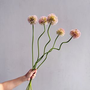 Fleur artificielle en plastique de haute qualité, toucher réel, en forme d'ail, de pissenlit ou d'oignon, pour la maison et l'extérieur, idéale pour les fêtes d'Halloween et les festivals - Product Image 5