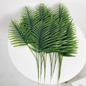 Hojas de Palma Artificiales de Plástico para Interiores, Hojas de <span class=keywords><strong>Canna</strong></span>, Areca, Phoenix y Cycad Recubiertas para Decoración de Paredes de Bodas y Arreglos Florales - Product Image 4
