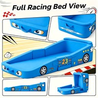 Fabricant de canapés OEM personnalisables, canapé-lit de voyage non toxique pour tout-petits, design unique de voiture de course, lits de jeu en mousse haute densité pour la maison