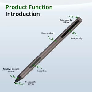 ปากกาดิจิทัล USI 2.0 สำหรับ <span class=keywords><strong>Chromebook</strong></span> แล็ปท็อป แท็บเล็ต พร้อมความไวต่อแรงกด 4096 ระดับ แม่เหล็กดูดติด และหัวปากกาเปลี่ยนได้ - Product Image 2
