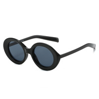 Mode drôle coloré ovale femmes lunettes de soleil 2024 Vintage dégradé lunettes hommes Punk lunettes de soleil élégant vert rose nuances Oculos