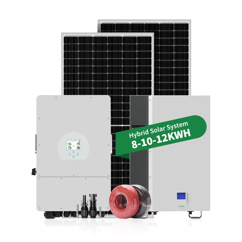 Sungeter 8kw 8000 와트 태양 광 발전 하이브리드 시스템 가격 pv 패널 시스템 저장 배터리