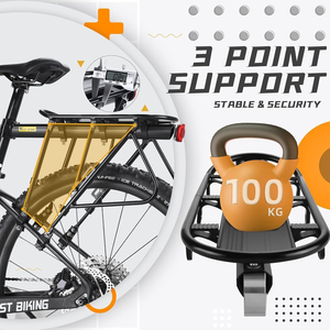 <span class=keywords><strong>Porte</strong></span>-bagages arrière pour vélo, <span class=keywords><strong>porte</strong></span>-bagages à dégagement rapide pour vélo - Product Image 2