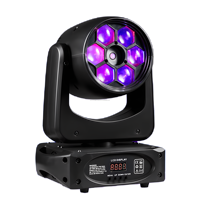 Hohe Helligkeit 6 X12W RGBW 4-in-1 LED Moving Head Lights Bee Eye Laser Rotierender Effekt für DJ Disco Events und Stage