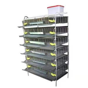 Nouvelle <span class=keywords><strong>cage</strong></span> d'élevage et de ponte commerciale pour cailles, en fer galvanisé à chaud, capacité 300, 6 niveaux, garantie 1 an - Product Image 2