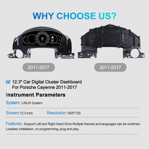 NaviHua 12.3" <b>for</b> Porsche Cayenne 958 2010 2017 Auto <b>Speedometer</b> Virtual Cockpit <b>Digital</b> Instrument Cluster Upgrade - Product Image 2